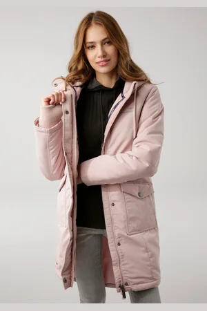 KangaROOS Langjacke, mit Kapuze, für den Übergang, aus leichtem Webmaterial, modisch