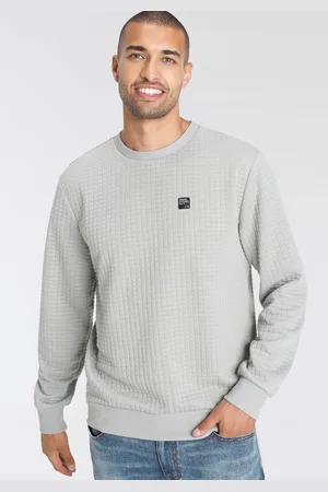 AJC Sweatshirt, schmal geschnitten, unifarben, Rundhalsausschnitt