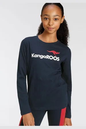 KangaROOS Langarmshirt »Basic Logo«, Langarm, mit peppigem Druck, Rundhalsausschnitt, aus Baumwolle
