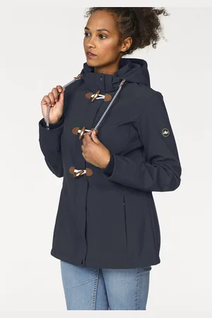 Polarino Softshelljacke, mit Kapuze, für Übergangszeiten, atmungsaktiv, winddicht, wasserabweisend