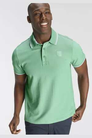 DELMAO Poloshirt, Kurzarm, lockere Passform, Polokragen, für Tennis oder Golf