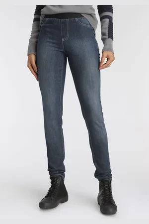 ARIZONA Skinny-fit-Jeans, extra-enger Schnitt, komfortable Leibhöhe, Used-Look-Waschung