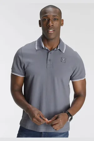 DELMAO Poloshirt, Kurzarm, lockere Passform, Polokragen, für Tennis oder Golf