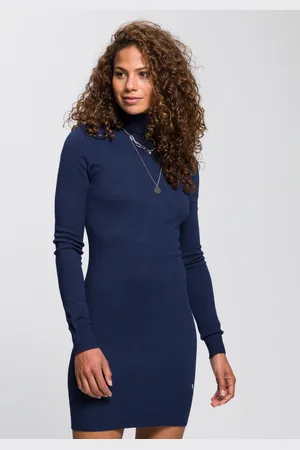 AJC Strickkleid, Minilänge, klassischer Stil, aus Viskosemischung, Langarm