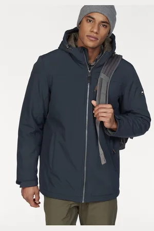 Polarino Winterjacke, mit Kapuze, atmungsaktiv, wasserabweisend, winddicht