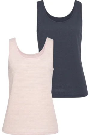 vivance collection Strandtop »aus bügelfreier Crêpe-Qualität«, (2er-Pack)