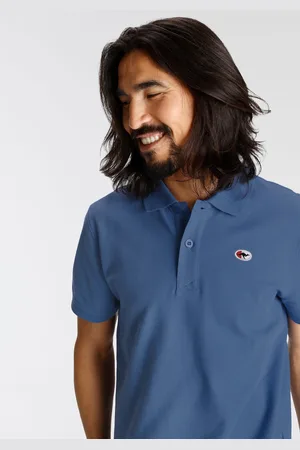 KangaROOS Poloshirt, Kurzarm, mit Polokragen, aus Piqué-Stoff, aus 100% Baumwolle