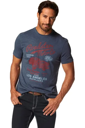 ARIZONA T-Shirt, Kurzarm, melierte Optik, Rundhals, aus Baumwollmischung