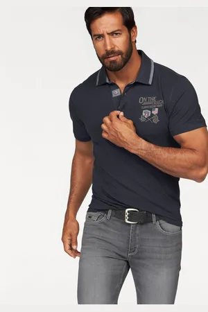 ARIZONA Poloshirt, Kurzarm, mit Rippbündchen, Polokragen mit Knöpfen