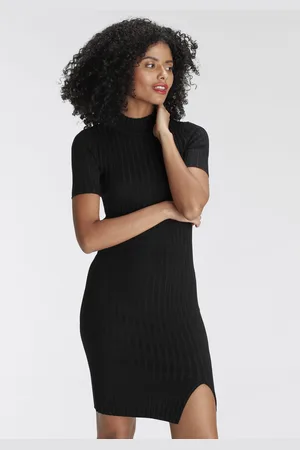 AJC Strickkleid, für Partys und Festivals, kurzes Kleid, sportlicher Stil