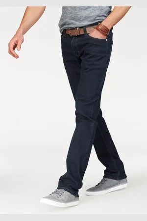john devin Straight-Jeans, gerade Beinform, mit Used-Waschung, niedrige Leibhöhe