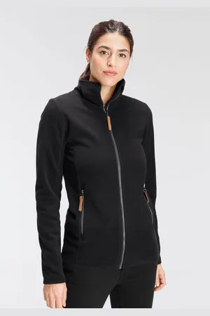 Polarino Fleecejacke, ohne Kapuze, für kalte Tage, aus Fleece, lässiger Look