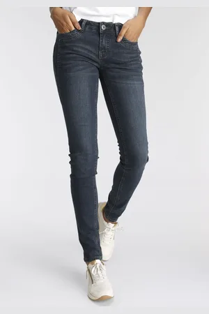 ARIZONA Skinny-fit-Jeans »mit Keileinsätzen«, extra-enger Beinschnitt, niedrige Leibhöhe