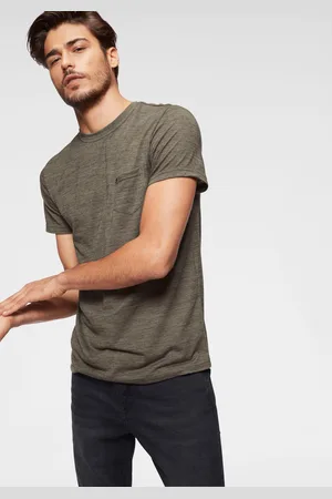 Bruno Banani T-Shirt, Kurzarm, Slim Fit, unifarben, Rundhalsausschnitt