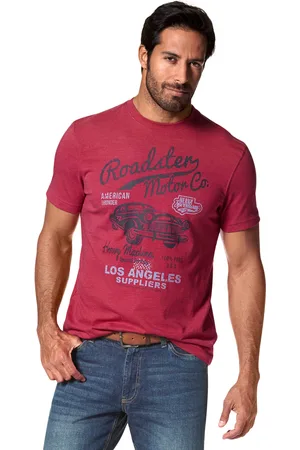 ARIZONA T-Shirt, Kurzarm, melierte Optik, Rundhals, aus Baumwollmischung