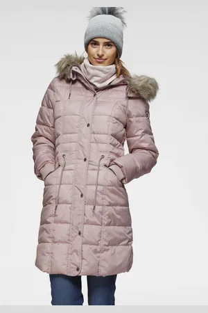 KangaROOS Steppjacke, mit Kapuze, figurbetonter Schnitt, mit Reißverschlusstaschen