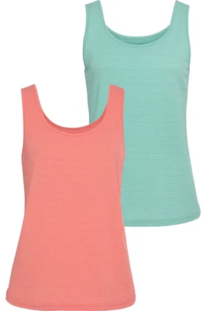 vivance collection Strandtop »aus bügelfreier Crêpe-Qualität«, (2er-Pack)