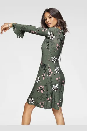 Laura Scott Jerseykleid, festliche Anlässe, langes Kleid, elegant, aus Viskosemischung