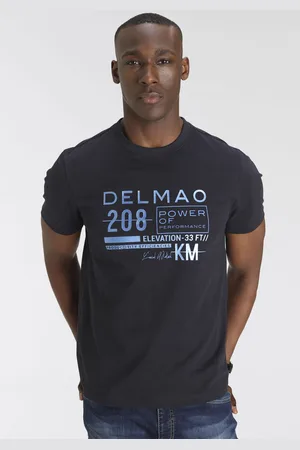 DELMAO T-Shirt, Kurzarm, bedruckt, Rundhals, aus 100% Baumwolle