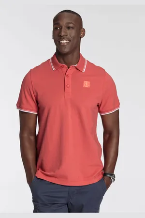 DELMAO Poloshirt, Kurzarm, lockere Passform, Polokragen, für Tennis oder Golf