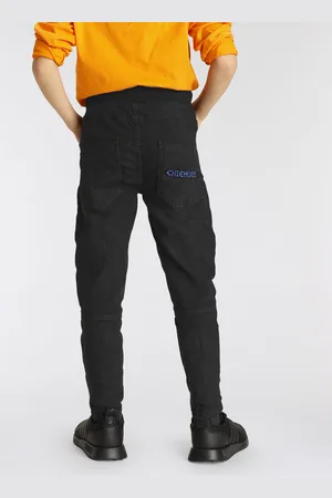CHIEMSEE Schlupfjeans », Stretch-Jeans für Jungen«, Regular Fit, schmal geschnittenes Bein, Used-Waschung
