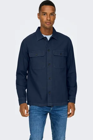 Only & Sons Langarmhemd »ONSOLIVER TWILL OVERDYE OVERSHIRT BF«