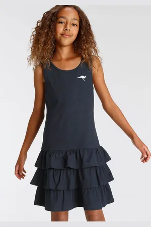 KangaROOS Jerseykleid, kniefreie Länge, aus Baumwolle und Elasthan