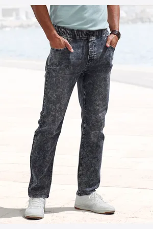 Buffalo Schlupfjeans, elastische Joggpants, moonwashed