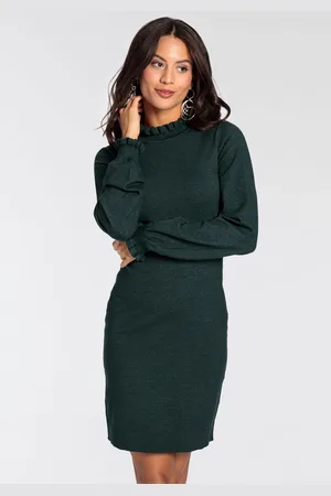 Laura Scott Strickkleid, festlich, lang, feminin und figurbetont, aus Viskosemischung