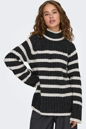 JDY Rollkragenpullover »MILEY L/S LONG STRIPE PULLOV KNT NOOS«