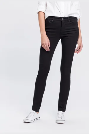 ARIZONA Slim-fit-Jeans »Shaping«, enge Passform, Röhrenjeans, Used-Look-Waschung, hohe Leibhöhe