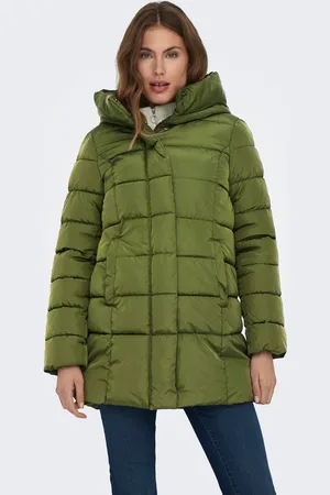 ONLY Steppjacke »ONLLINA PUFFER COAT CC OTW«, mit Kapuze