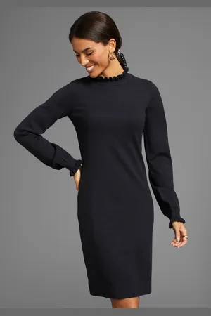 Laura Scott Strickkleid, festlich, lang, feminin und figurbetont, aus Viskosemischung