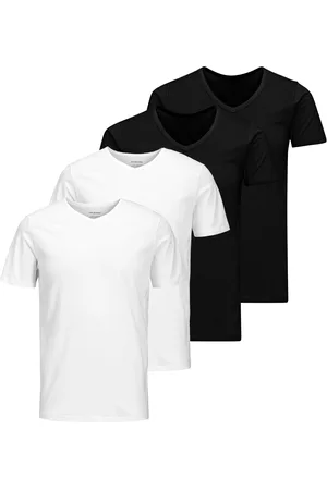 JACK & JONES T-Shirt »T-Shirt JACBASIC V-NECK TEE 2PK 2er Pack«