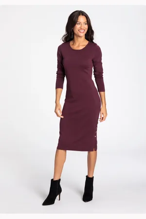 Laura Scott Strickkleid, knielang, figurbetont, klassischer Stil
