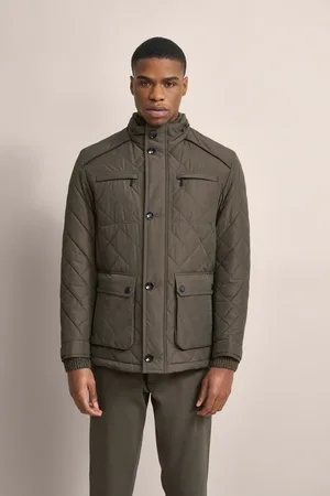 Bugatti Langjacke, ohne Kapuze, im Rautenstepp