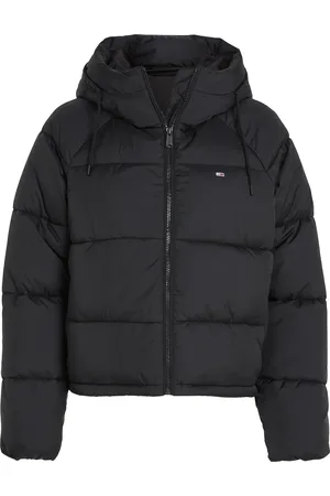 Tommy Hilfiger Steppjacke »JW ASPEN PUFFER EXT«, mit Kapuze, mit hochschließendem Kragen, Kapuze, Leistentaschen