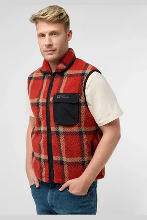 Jack Wolfskin Fleeceweste »FELSLICHT CHECK VEST M«