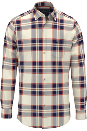 Fynch-Hatton Karohemd, mit klassischem Button-Down-Kragen