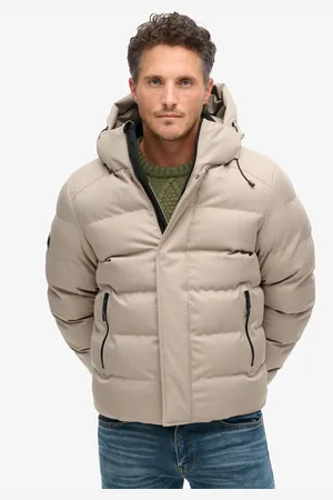 Superdry Steppjacke »HOODED TWEED SPORTS PUFFER JKT«, mit Kapuze