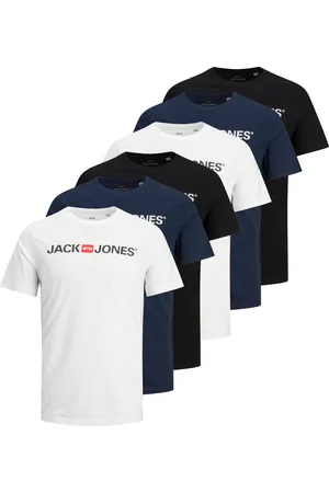 JACK & JONES T-Shirt »T-Shirt JJECORP LOGO TEE CREW NECK 3PK 6er Pack«