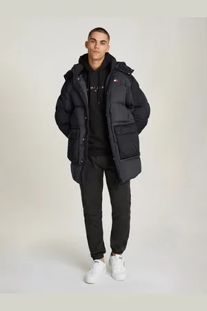 Tommy Hilfiger Steppmantel »TJM TWO TONE PARKA«, kontrastfarbene Einsätze