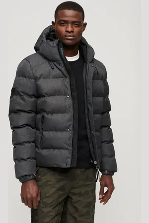 Superdry Steppjacke »HOODED TWEED SPORTS PUFFER JKT«, mit Kapuze