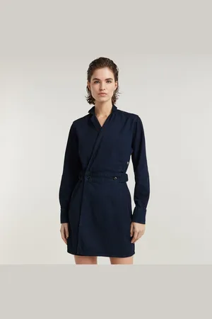 G-Star Wickelkleid »Wrap Dress«, mit verstellbarer Taille