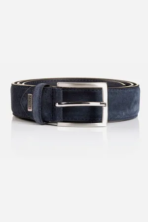 Carlo Monti Ledergürtel, 3,5 cm breit, Business-Casual, Veloursleder, kürzbar