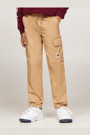 Tommy Hilfiger Cargohose »CARGO PULL ON COTTON PANTS«, mit Logo-Badge, im Cargo-Stil