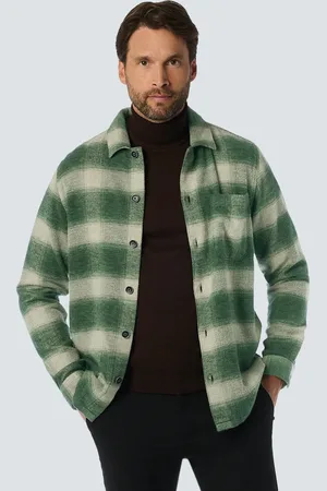 No Excess Langarmshirt, Overshirt im Karo-Design