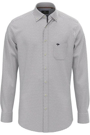 Fynch-Hatton Langarmhemd, mit elegantem Muster