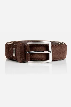 Carlo Monti Ledergürtel, 3,5 cm breit, Business-Casual, Veloursleder, kürzbar