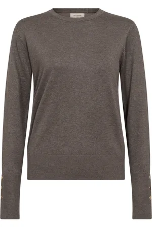 Freequent Strickpullover »FQKATIE«, mit Zierknöpfen